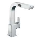Lead Law Compliant 90 Degree One Hole KD Pullout Polished Chrome 1.5 GPM
