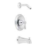 1 Handle Lever Tub and Shower Trim Kingsley Polished Chrome