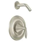 1 Handle Lever Shower Trim Eva Brushed Nickel