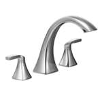 2 Handle Lever Three Hole Roman Tub Faucet *voss Polished Chrome