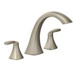 2 Handle Lever Three Hole Roman Tub Faucet *voss Brushed Nickel