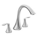 2 Handle Lever Roman Tub Trim Kit Eva Polished Chrome