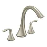 2 Handle Lever Roman Tub Trim Kit Eva Brushed Nickel
