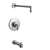 Arris Posi-Temp Tub and Shower Trim No Head Polished Chrome