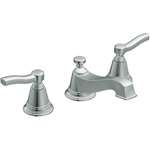 Lead Law Compliant 2 Handle Lavatory Faucet Widespread Polished Chrome 1.5 GPM