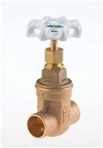 Lead Law Compliant 1-1/4 Bronze 125# Sweat Non-Rising Stem Thread Bonnet Gate