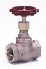 Lead Law Compliant 1-1/4 Bronze 125# Threaded Thread Bonnet Globe Valve