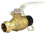 Lead Law Compliant 3/4 Brass 200 # Pxhose Full Port Ball Valve C&C