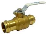 Lead Law Compliant 3/4 Brass Stainless Steel 200 # PXP Full Port Ball Valve