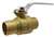 Lead Law Compliant 1-1/4 Brass Chrome 600 # Sweat Full Port Ball Valve