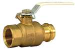 Lead Law Compliant 1 Brass PXT Full Port Ball Valve