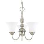 Brushed Nickel 3 Light 60 Watts A 19 Hanging