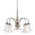 Brushed Nickel 5 Light 60 Watts A 19 Hanging *dupont