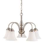 Brushed Nickel 5 Light 60 Watts A 19 Hanging *dupont