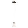 Brushed Nickel 1 Light 60 Watts A 19 Mini Pendant *dupont
