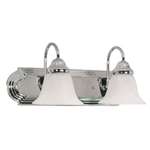 Polished Chrome 2 Light 100 Watts A 19 Vanity *ballerina