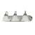 Polished Chrome 3 Light 100 Watts A 19 Vanity *ballerina