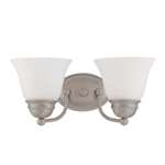 *EMPIRE 2 Light 15 Vanity With Frosted White