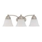 *EMPIRE 3 Light 21 Vanity With Frosted White