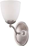 Brushed Nickel 1 100 Watts Medium Bracket