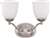 Brushed Nickel 2 100 Watts Medium Bracket