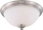 Brushed Nickel 3 60 Watts Medium Flush