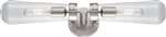 Brushed Nickel 2 60 Watts T9 SCONCE *BEAKER