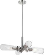 Brushed Nickel 4 60 Watts T9 Pendant *BEAKER