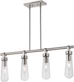 Brushed Nickel 4 60 Watts E26 Pendant