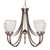 Brushed Nickel 5 Light 60 Watts A 19 Hanging *triumph