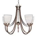 Brushed Nickel 5 Light 60 Watts A 19 Hanging *triumph