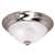 Brushed Nickel 1 Light 60 Watts A 19 Flush *triump