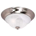 Brushed Nickel 1 Light 60 Watts A 19 Flush *triump