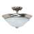 Brushed Nickel 1 Light 60 Watts A 19 Semi-flush *trium