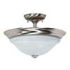 Brushed Nickel 1 Light 60 Watts A 19 Semi-flush *trium