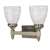 Brushed Nickel 2 Light 100 Watts A 19 Vanity *triumph