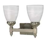 Brushed Nickel 2 Light 100 Watts A 19 Vanity *triumph