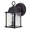 Textured Black 1 60 Medium Cube Lantern