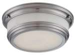 Brushed Nickel 1 20 Watts LED Flush