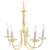 Polished Brass 5 60 Watts Type B Hanging TRAD Candelabra