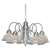 Brushed Nickel 5 Light 60 Watts A 19 Hanging
