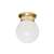 Polished Brass 1 60 Watts Medium Flush