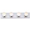 Polished Chrome 4 Light 100 Watts Type G Vanity Strip Light