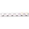 Polished Chrome 6 Light 100 Watts Type G Vanity Strip Light