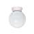 White 1 Light 60 Watts A 19 Flush Ceiling Fixture