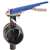 2 Ductile Iron 300 # EPDM Grooved Butterfly Valve Latch Lock Lever