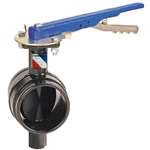 2 Ductile Iron 300 # EPDM Grooved Butterfly Valve Latch Lock Lever
