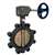8 Cast Iron 200 # Aluminum Bronze EPDM Lug Butterfly Valve Gear Operator