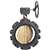 16 Ductile Iron 150 # Aluminum Bronze EPDM Lug Butterfly Valve Gear Operator