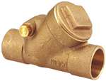 Lead Law Compliant 2 Bronze 125# Sweat PTFE Check